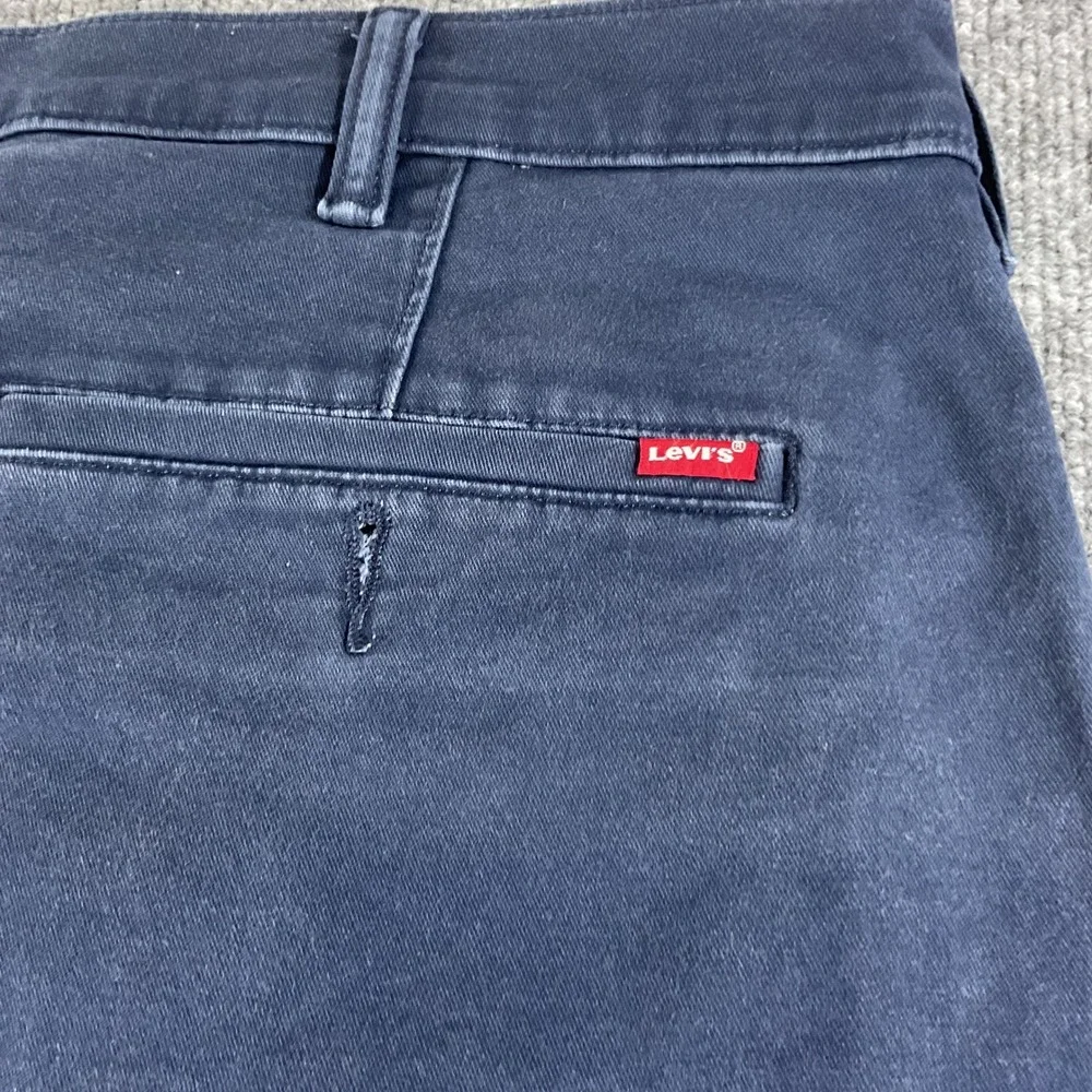 Levis XX Chino Standard Taper Pants 38x30 Blue Stretch Casual Mens Cotton 85226